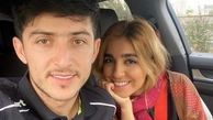 استایل جذاب همسر سردار آزمون در مراسم کسب توپ طلای امارات توسط شوهرش 
