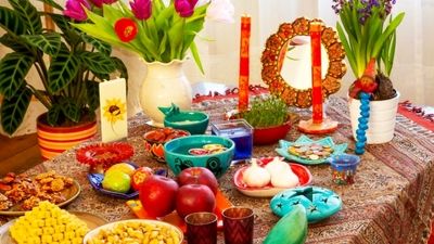 سفره هفت‌سین صابر ابر؛ تصویری از نوروز در خانه هنرمند محبوب