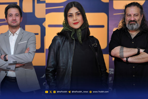 عصر سینما | آزاده صمدی و نجم الدین شریعتی در اکران فیلم بچه مردم