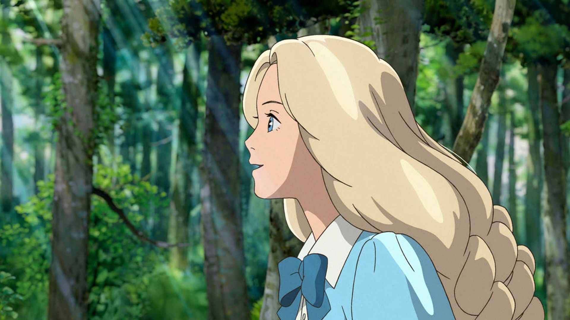 کارکتر در حال نگاه کردن در انیمه When Marnie Was There