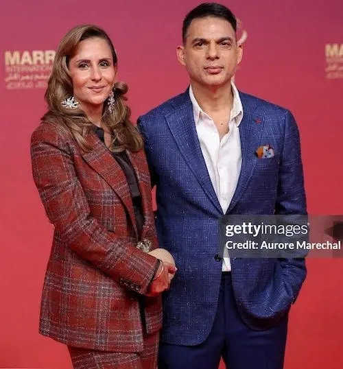 کت و شلوار چهارخانه همسر پیمان