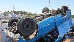 واژگونی وانت بار در تربت جام ۱۵ مصدوم و یک فوتی برجا گذاشت