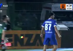  گل چهارم استقلال به مس شهربابک توسط قلی زاده