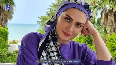 سامیه لک «آیناز» سریال آنام در کنار همسر خوشتیپش + عکس آتلیه‌ای