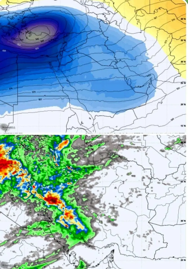 انتظارها برای بارش‌های فراوان تمام شد | ورود توده بارشی و سرد پرتوان به کشور