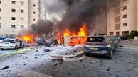 ببینید|  اولین تصاویر از حمله اسرائیل به خودروی ‌خانواده اسماعیل هنیه ‌