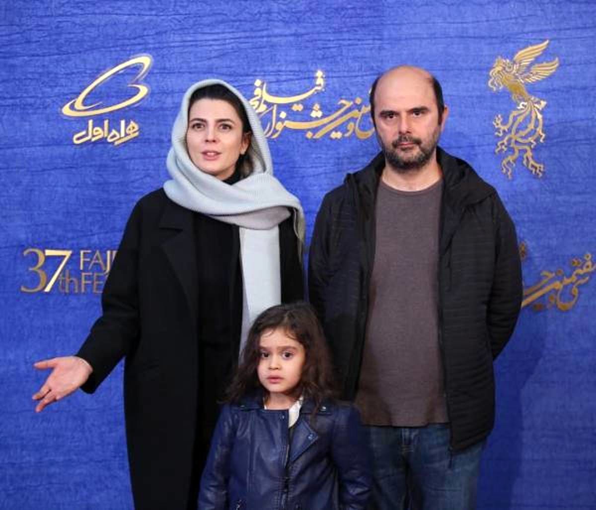 حاتمی و همسرش
