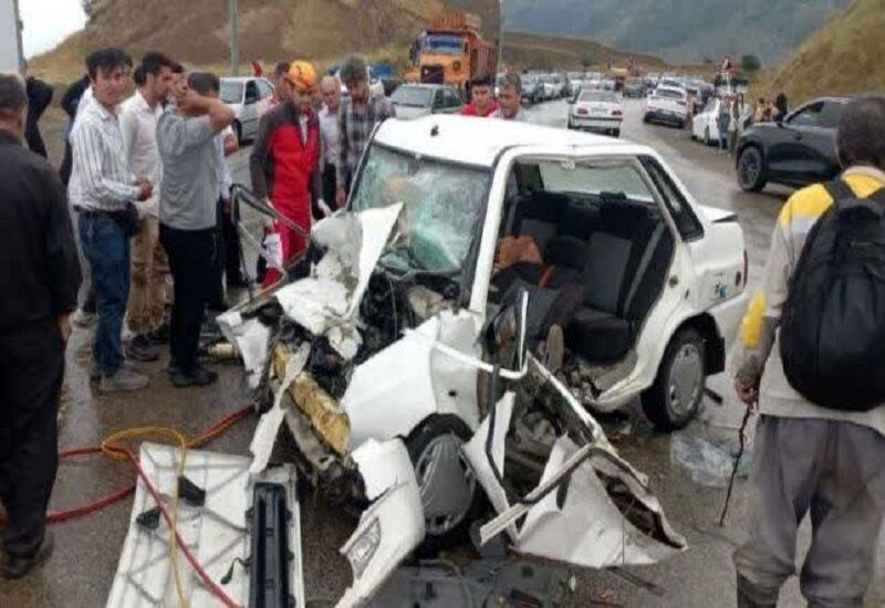 حادثه رانندگی در محدوده آبشار بیشه خرم‌آباد پنج کشته بر جا گذاشت