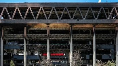 اولین تصاویر از حضور نیروهای امدادی در ساختمان صداوسیما
