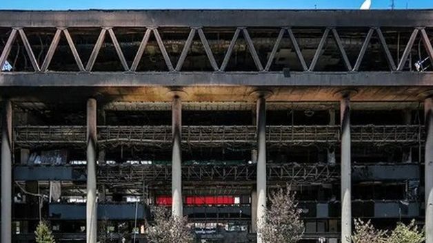 اولین تصاویر از حضور نیروهای امدادی در ساختمان صداوسیما