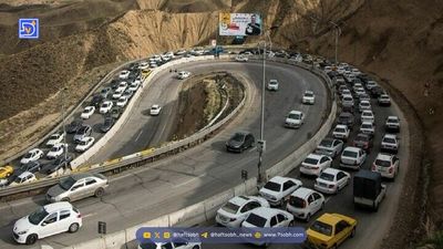 ابر ترافیک باورنکردنی در آزادراه تهران شمال + فیلم