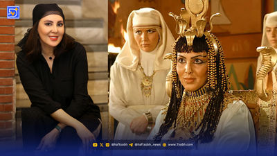 تیپ و استایل متفاوت بانو نفرتیتی سریال یوسف پیامبر در اکران یک فیلم 