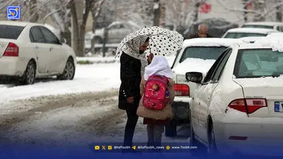 اولین تصاویر از بارش برف در تهران امروز 26 آبان 1404 + فیلم