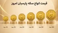 قیمت سکه پارسیان امروز جمعه 13 شهریور / 100 سوتی چند؟