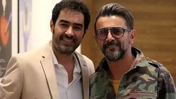 گریم متفاوت شهاب حسینی و امین حیایی در پشت صحنه سریال پوکر