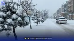 قابی جذاب از بارش نخستین برف پاییزی در تهران