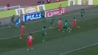 گل اول پرسپولیس به شمس آذر توسط سروش رفیعی