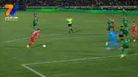 گل مردود پرسپولیس به شمس آذر توسط فرشاد احمدزاده