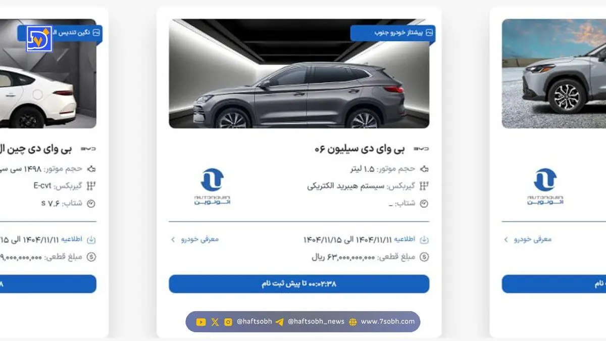 آغاز ثبت نام خودروهای وارداتی از امروز + شرایط و قیمت‌ها