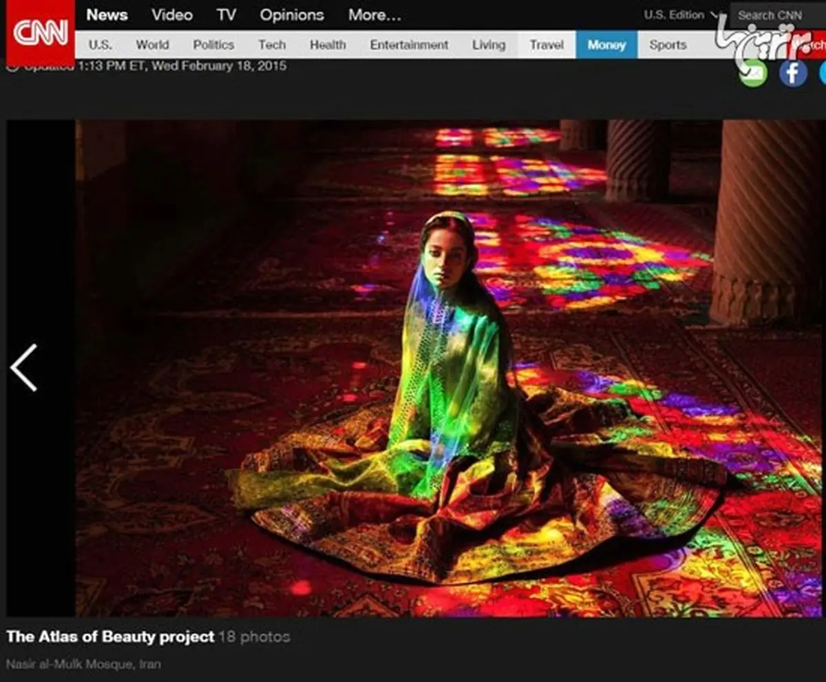 تصویر دختر شیرازی بین زیباترین عکس ها به انتخاب سی ان ان