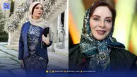 قاب | استایل سنتی افسانه بایگان در کنار شاعر برجسته