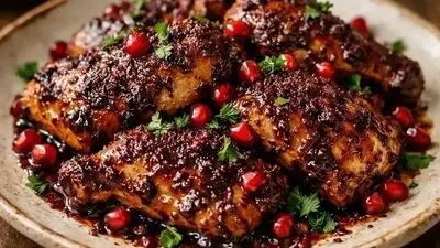 طرز تهیه مرغ سماقی با این دستور ویژه مخصوص مهمانی‌های دوستانه