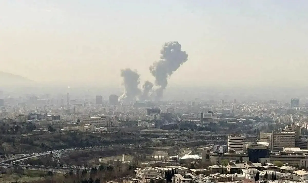 تصویر هولناک از موشک فرود آمده در تهران