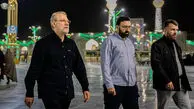 عکس | اولین تصویر از پیکر شهید علی لاریجانی در معراج شهدا / پدر در کنار پسر آرام گرفت