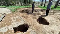 تشدید فرونشست زمین در پردیس تخت جمشید/ حضور در ۱۳ فروردین ناامن است