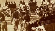 سفر در زمان؛ «توپخانۀ اصفهان» در زمان قاجار در حال تمرین در میدان مشق تهران