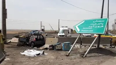 واژگونی مرگبار پژو ۴۰۵ / ۷ نفر راهی بیمارستان شدند