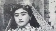 دختر زیبا و باهوش مظفرالدین شاه با دسته گل خاص و لباس عروس شیک در کنار ساقدوش‌ها/ عروسی که زبانزد خاص و عام شد