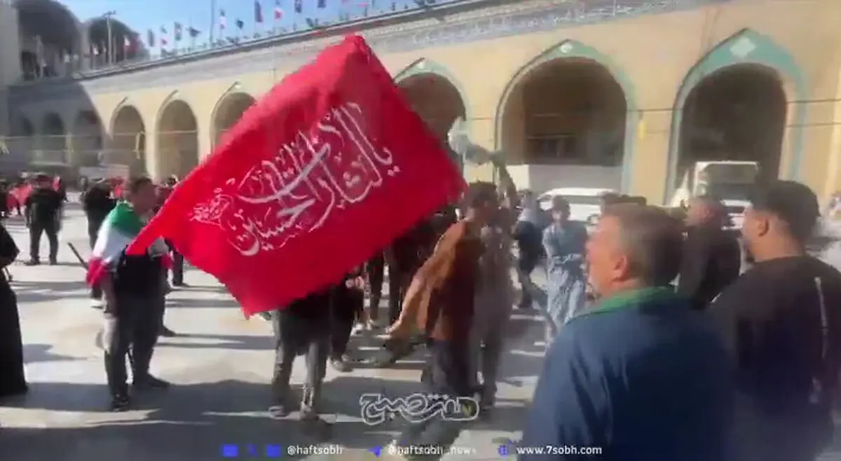 عزاداری خاص خوزستانی‌های حاضر در مراسم رهبر شهید