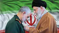تصویر دیدار خصوصی سردار سلیمانی و خانواده اش با رهبری شهید انقلاب