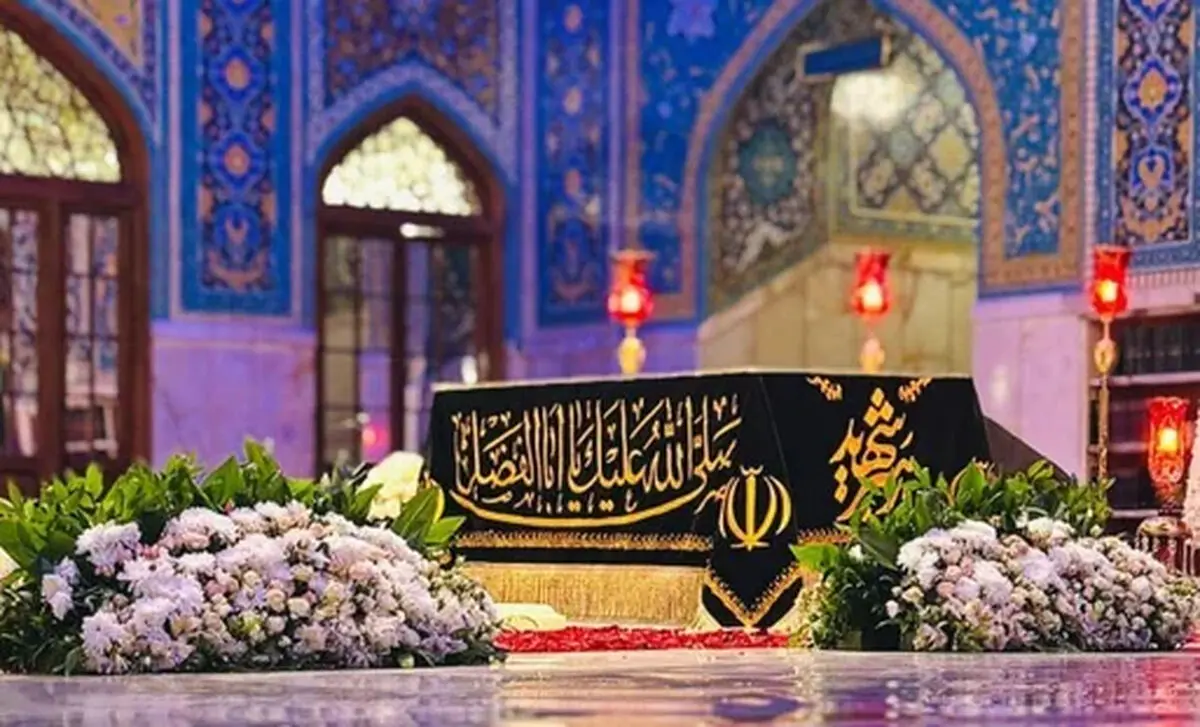 عکس | تصویر جدید از مزار رهبر شهید ایران در رواق دارالذکر حرم رضوی