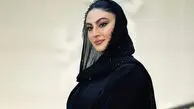 جشن تولد 24 سالگی مریم مومن فخرالزمان سریال بانوی عمارت با کیکی شبیه چهره خودش