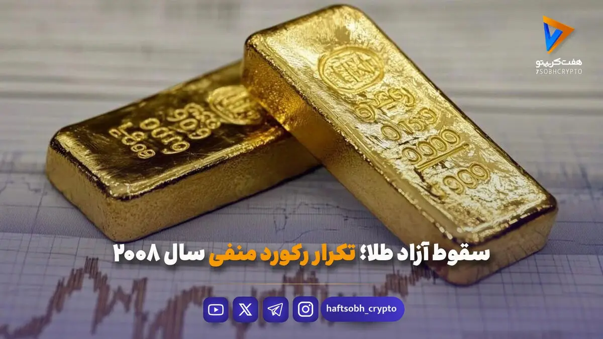 سقوط آزاد طلا؛ تکرار رکورد منفی سال ۲۰۰۸