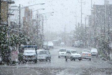 تصویر | شدت بارش برف در استان اردبیل