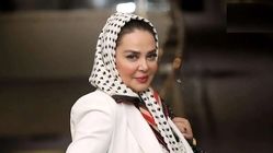 استایل پرنسسی بهاره رهنما؛ ست دامن قرمز و پیراهن کوتاه مشکی