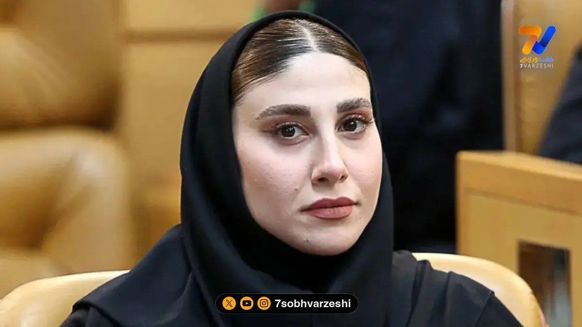 کت و شلوار ساده و شیک ناهید کیانی دختر باوقار تکواندو