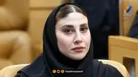 کت و شلوار ساده و شیک ناهید کیانی دختر باوقار تکواندو