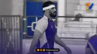 تمرین حسن یزدانی با لباس استقلال