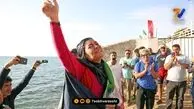 قاب خانوادگی | مادر و پدر الهام‌ اصغری دختر شناگر