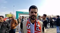 شوخی هوادار پرسپولیس از الیگودرز با میکروفن هفت ورزشی