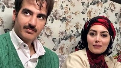 نگاه روز؛ ست زرد و طوسی مانتو مه‌لقا باقری