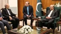 دیدار لاریجانی با رئیس‌جمهور پاکستان