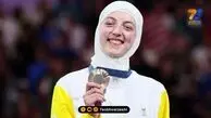 نگاه ورزشی | ساره شعاری رقیب مبینا نعمت زاده با حجاب کامل اسلامی