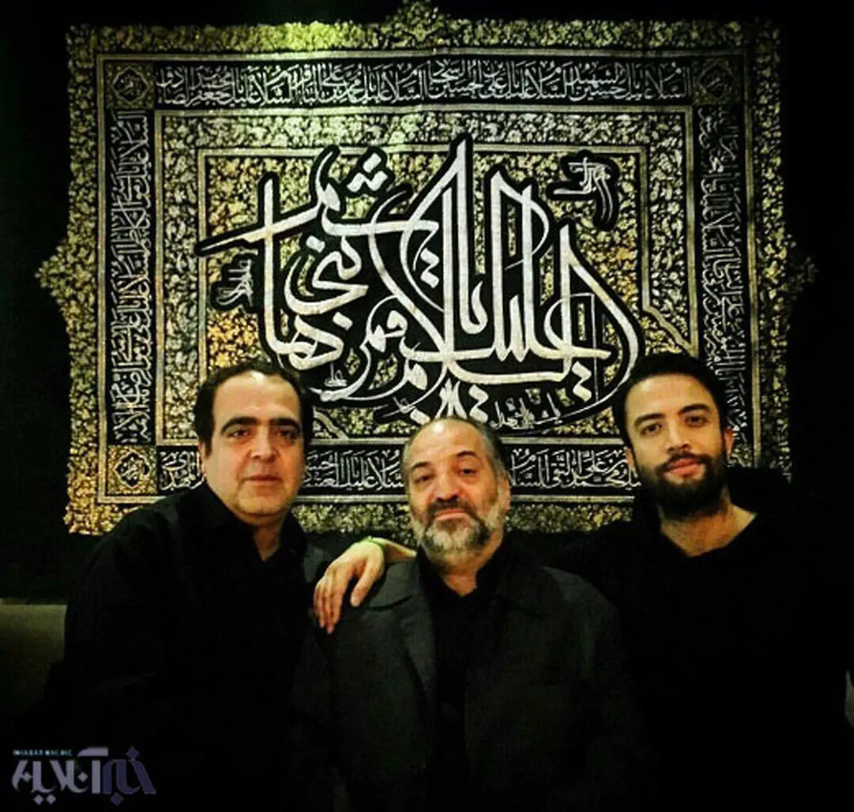 عکس: مداح معروف در منزل بنیامین بهادری