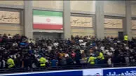 جو پرشور سالن شهدای هفتم تیر پیش از مسابقات کشتی