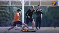 مجتبی یاد جوانی کرد؛ جباری در تمرین مس پا به توپ شد